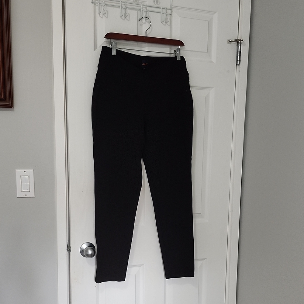 Jag  BlackPull On Pants With Back Pocket